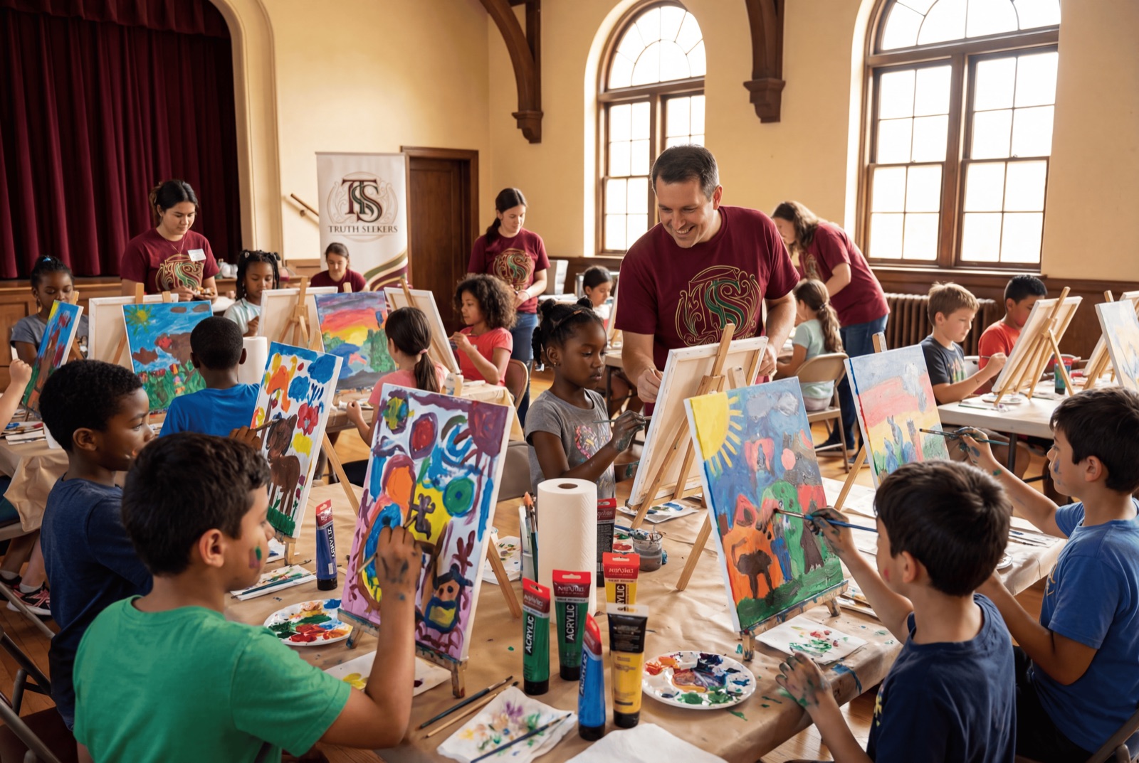 Kids art class